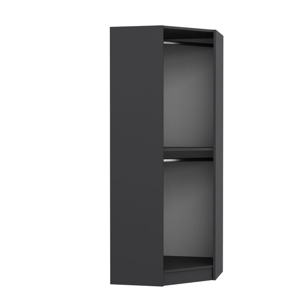 Kale 1 Kapaklı Köşe Dolap Antrasit Mebran Antrasit İlkbahar