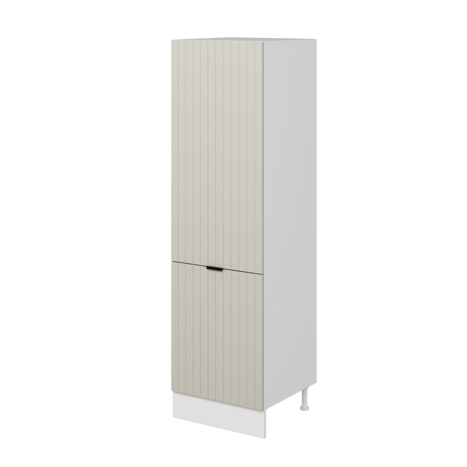 Alvinka Mutfak Modül Mbr_B 60-H210Cm Boy Dolabı Beyaz Kumtaşı