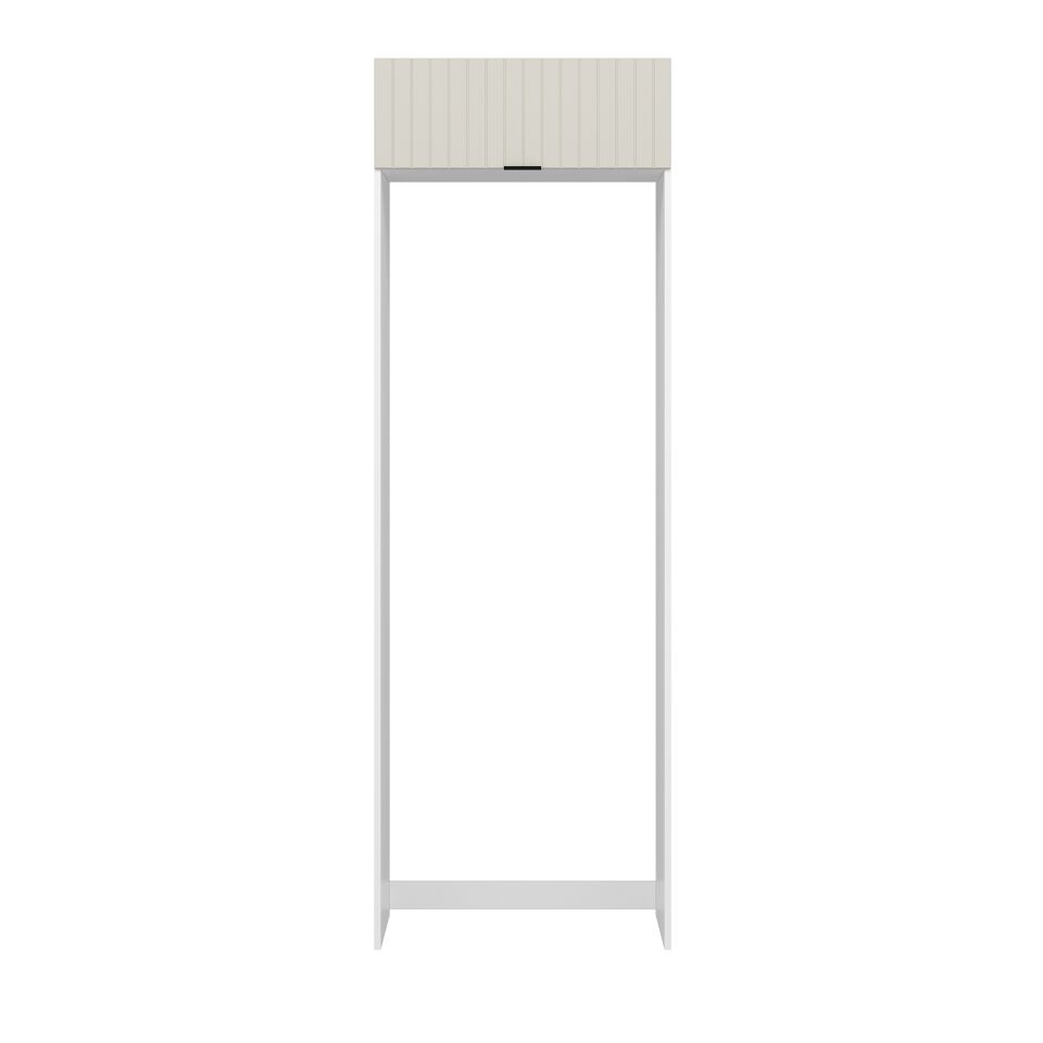 Alvinka Mutfak Modül Mbr_B 80-H240Cm Buz Dolabı Beyaz Kumtaşı Mdf
