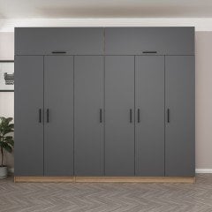 Minar Kale 6 Kapaklı 2 Ç Dolap Ve Yüklük Dore Antrasit