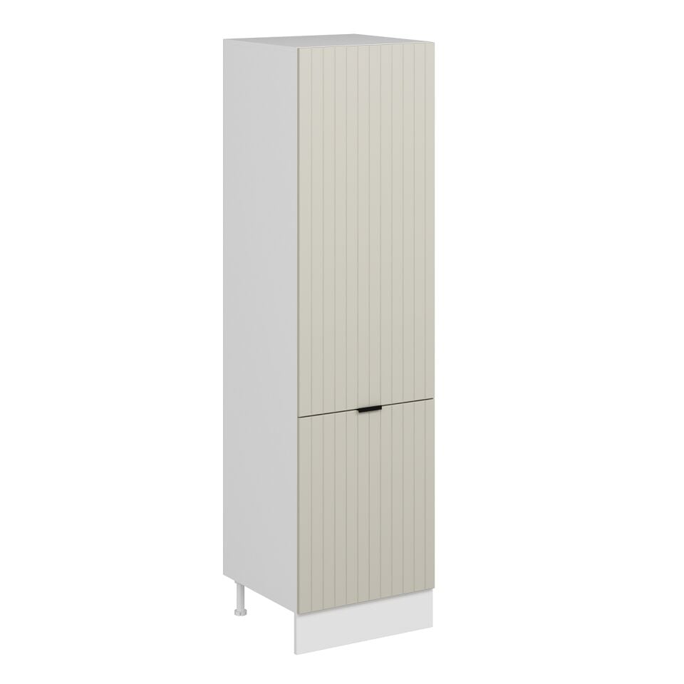 Alvinka Mutfak Modül Mbr_B 60-H222Cm Boy Dolabı Beyaz Kumtaşı