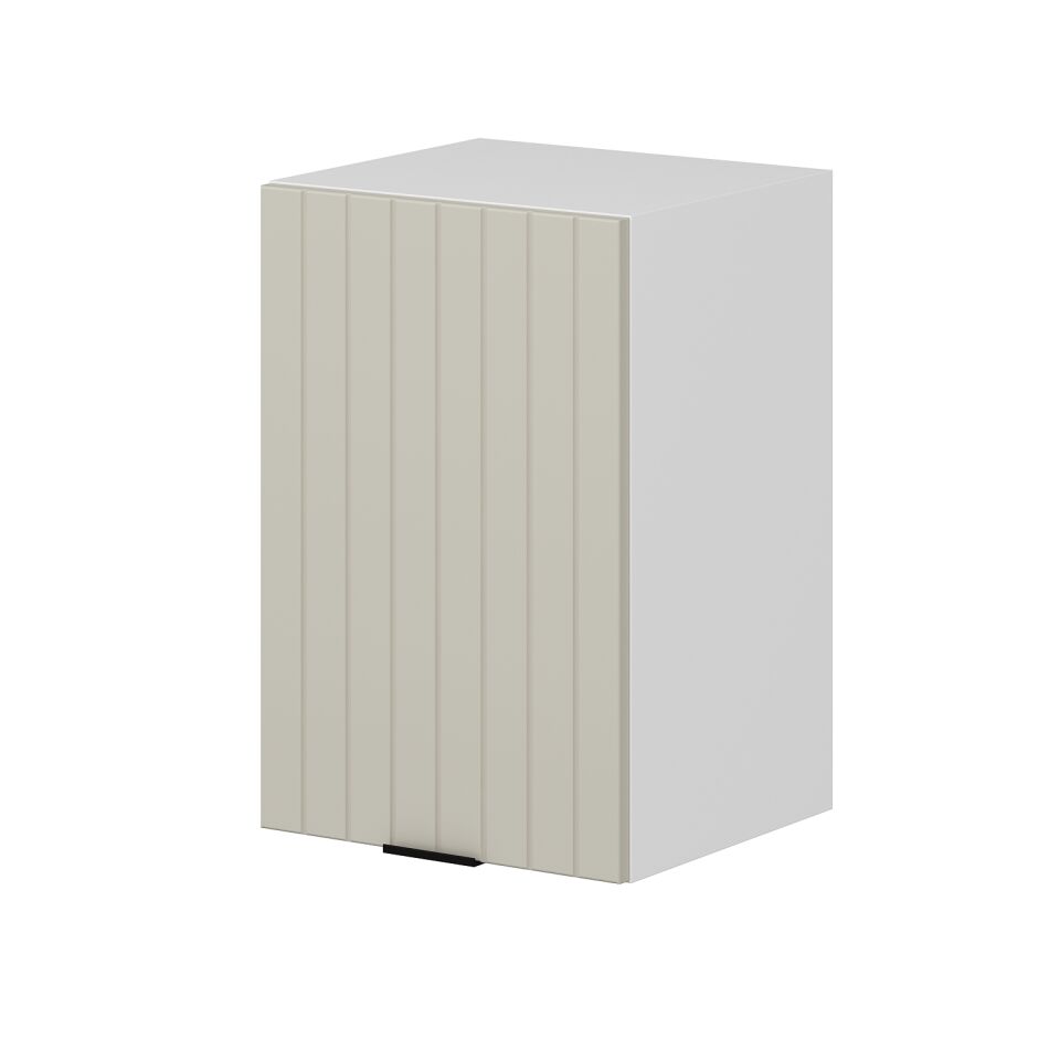 Alvinka Mutfak Modül Mbr_B Üst 1Dk1R 40-H60Cm Dolap Beyaz Kumtaşı Mdf