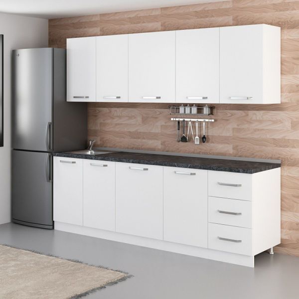 Minar 245 Cm Mutfak Dolabı Beyaz 245-B1