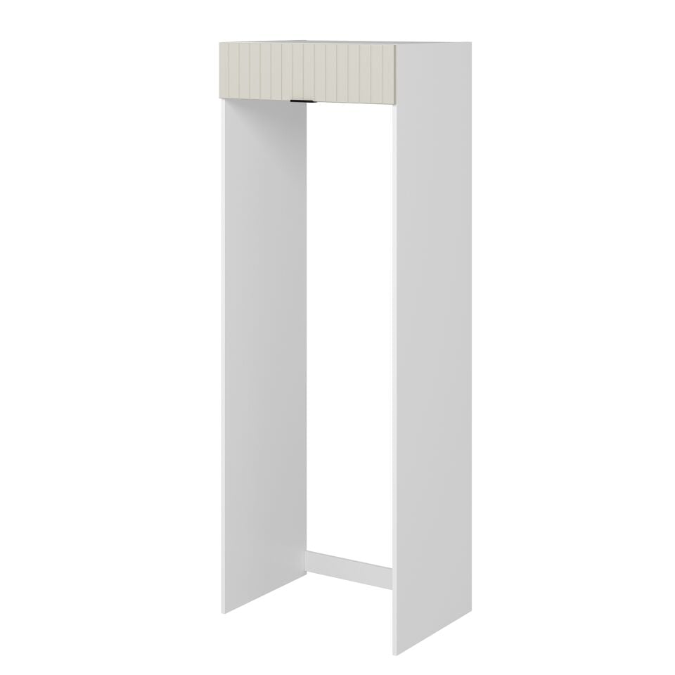 Alvinka Mutfak Modül Mbr_B 80-H222Cm Buz Dolabı Beyaz Kumtaşı