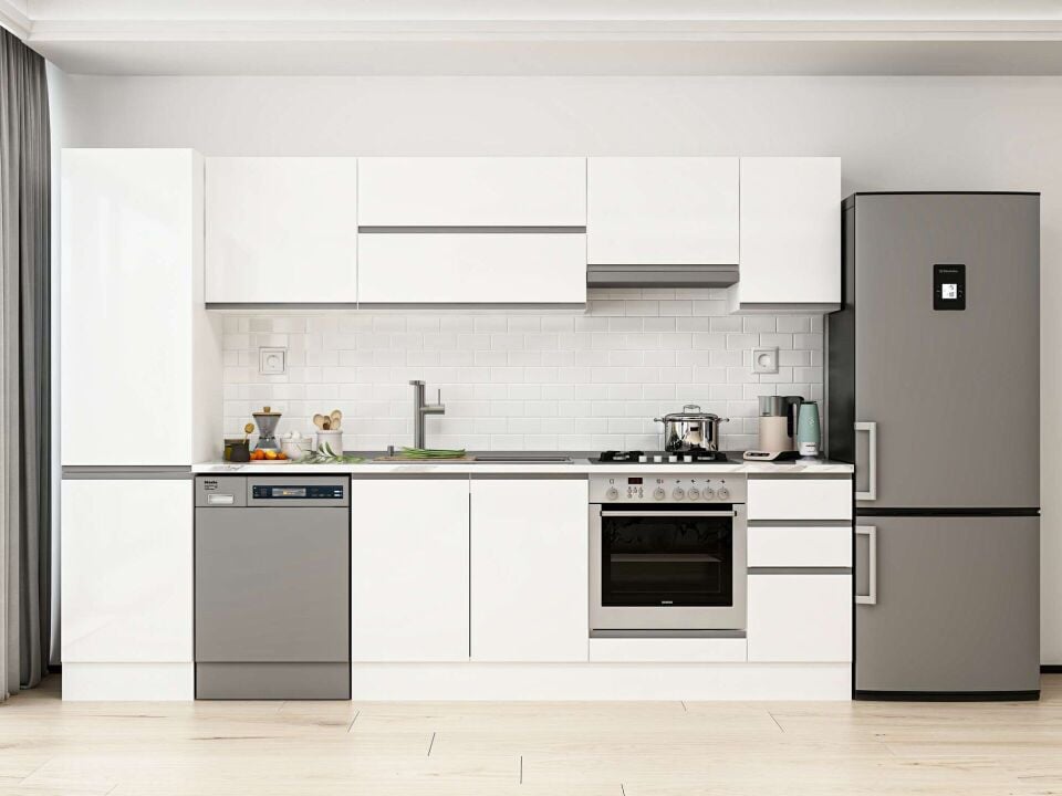 Alvinka 290X210 Cm High Gloss Mutfak Dolabı Mb-E80B50S40-1