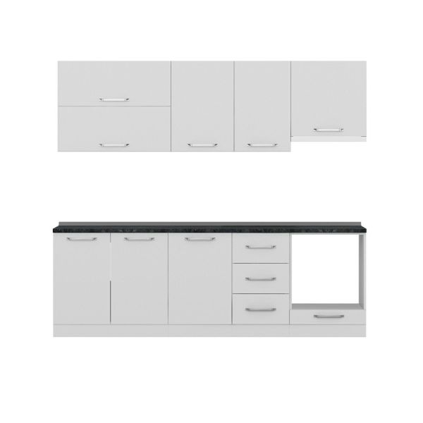 Minar 245 Cm Mutfak Dolabı Beyaz 245-B6