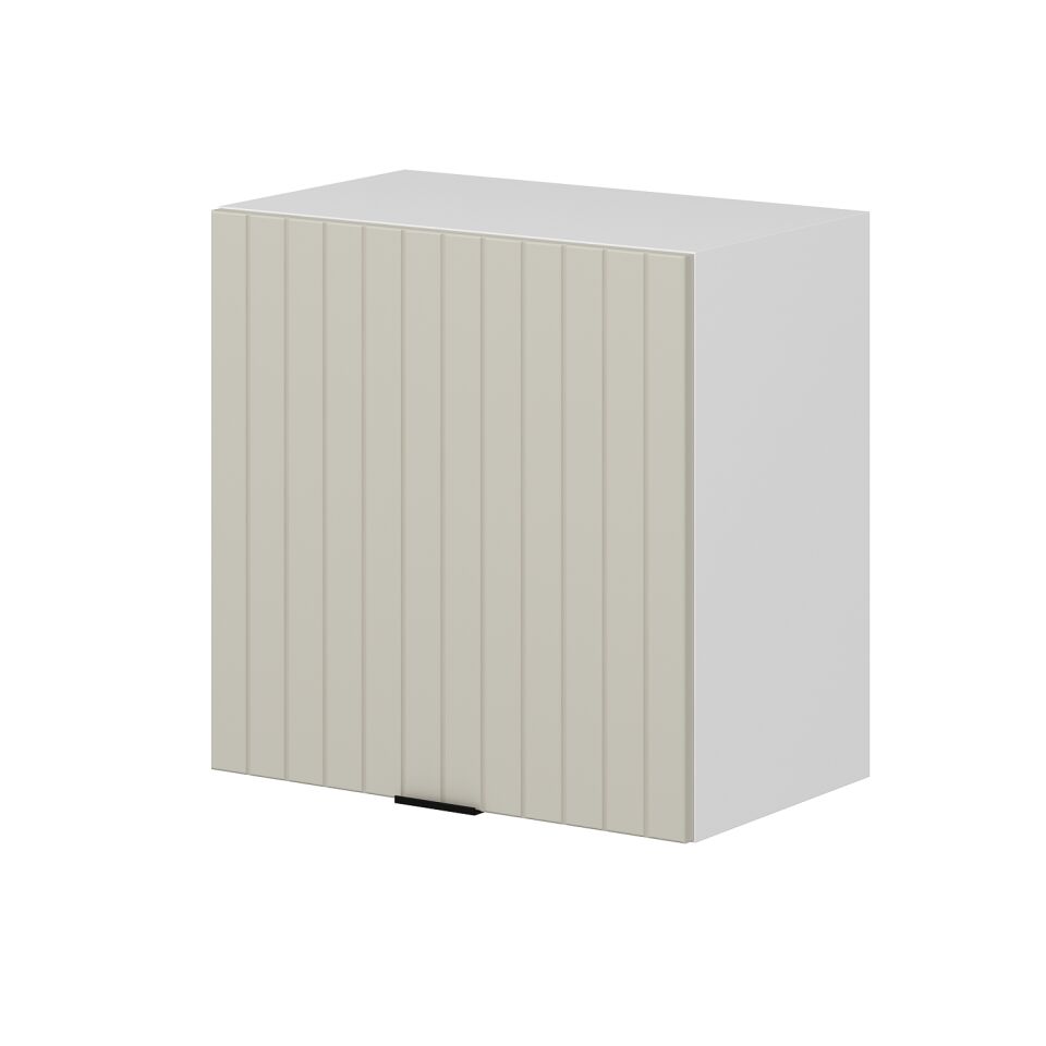 Alvinka Mutfak Modül Mbr_B Üst 1Dk1R 60-H60Cm Dolap Beyaz Kumtaşı Mdf