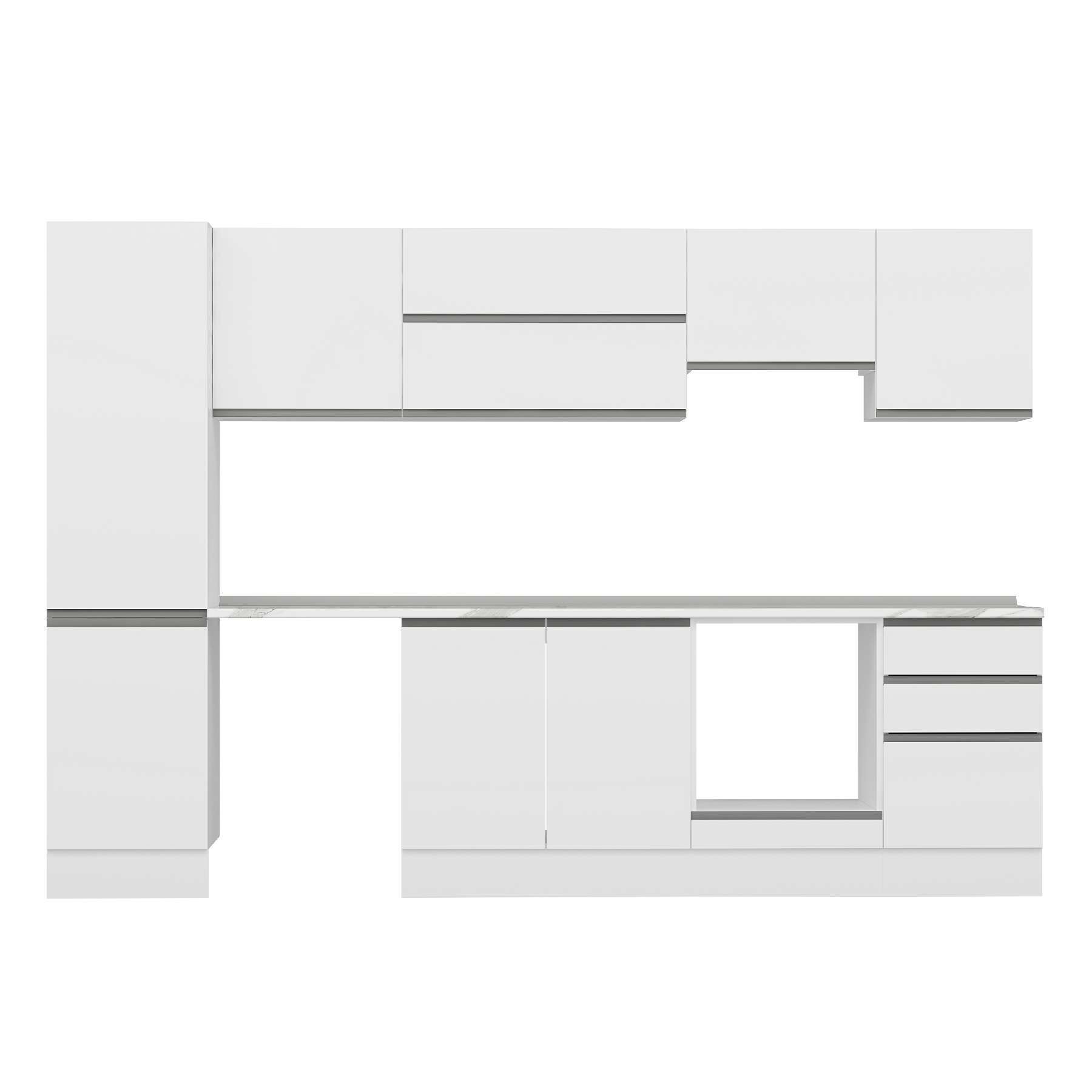 Alvinka 310X210 Cm High Gloss Mutfak Dolabı M-E90S50S50-1 High