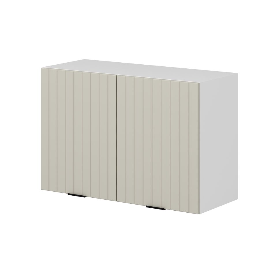 Alvinka Mutfak Modül Mbr_B Üst 2Dk1R 90-H60Cm Dolap Beyaz Kumtaşı Mdf
