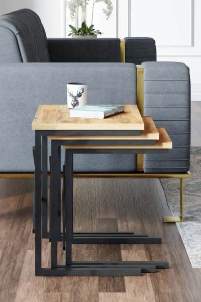 Cera Zg1 3Lü Zigon Sehpa - Atlantik Çam