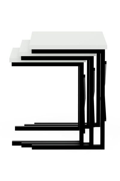 Cera Zg1 3Lü Zigon Sehpa - Beyaz