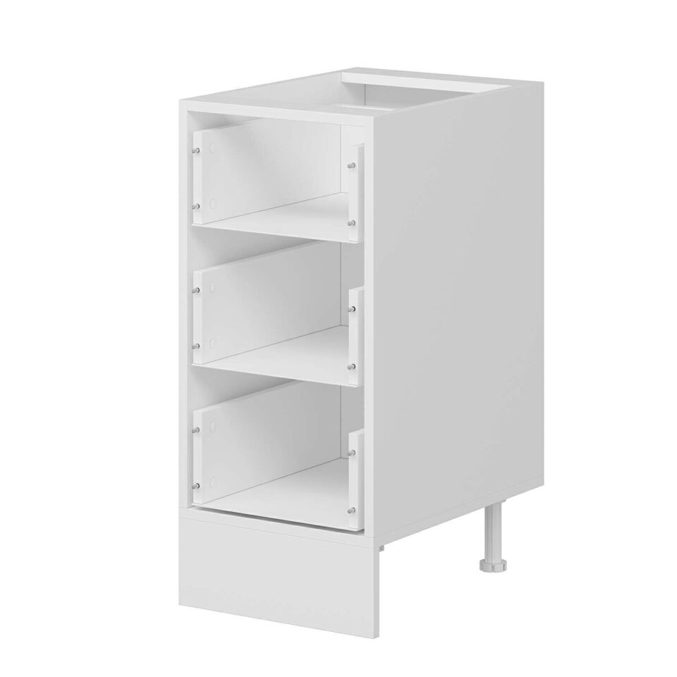 Alvinka Mutfak Modül Hg_J Alt 3Ç 40Cm Dolap Beyaz Beyaz