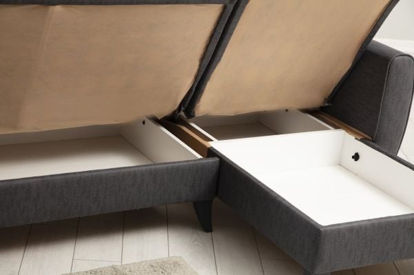 Alkon Sandıklı Bazalı L Köşe Koltuk