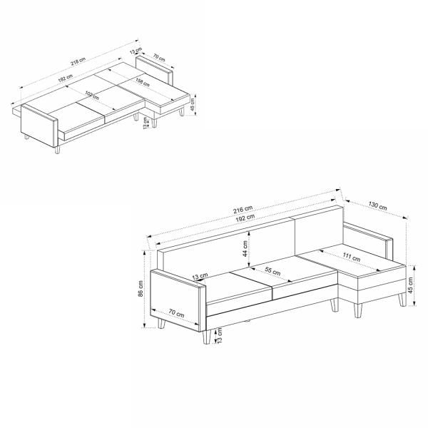 Alkon Sandıklı Bazalı L Köşe Koltuk