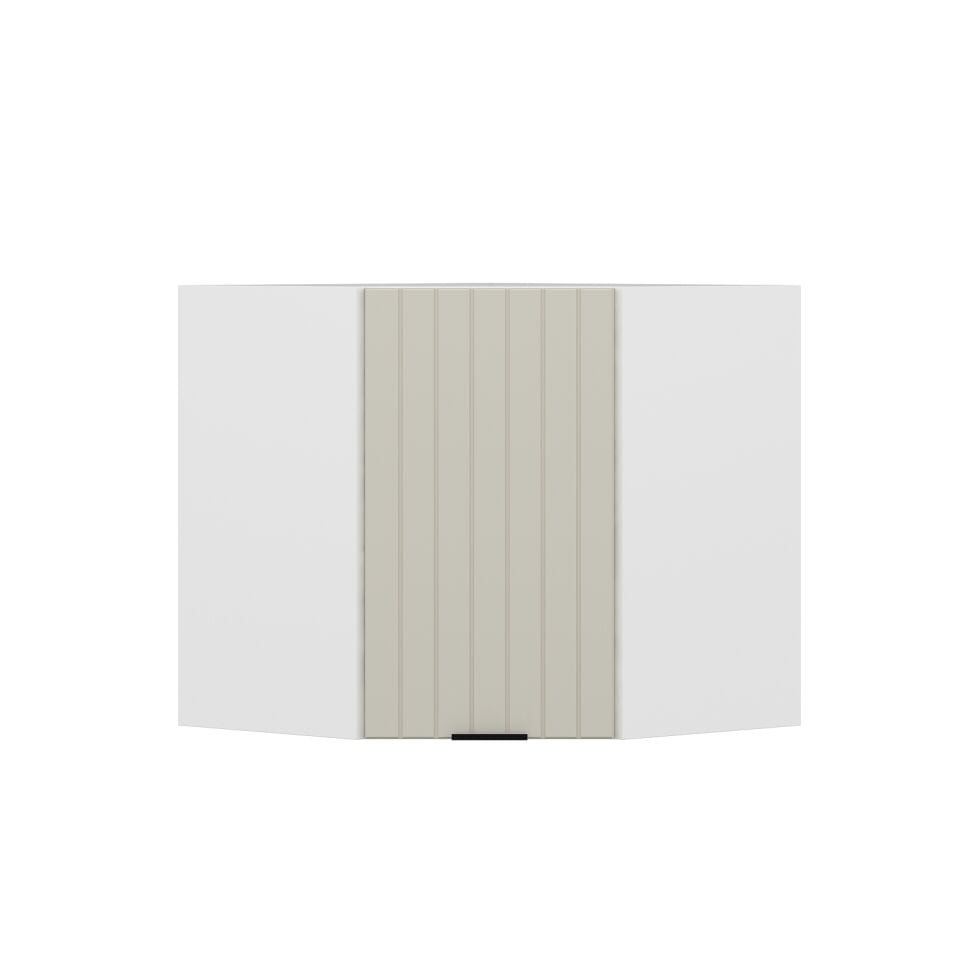 Alvinka Mutfak Modül Mbr_B Üst 1Dk1R 60-H60Cm Köşe Dolap Beyaz Kumtaşı