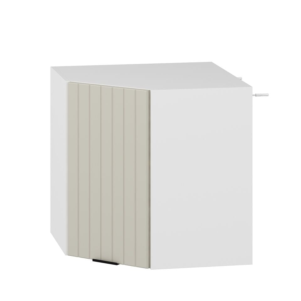 Alvinka Mutfak Modül Mbr_B Üst 1Dk1R 60-H60Cm Köşe Dolap Beyaz Kumtaşı