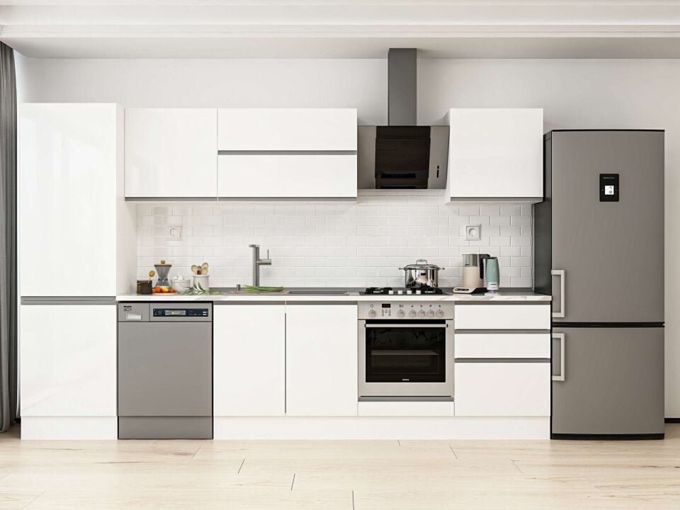 Alvinka 320X210 Cm High Gloss Mutfak Dolabı Mb-E80B60S60-2