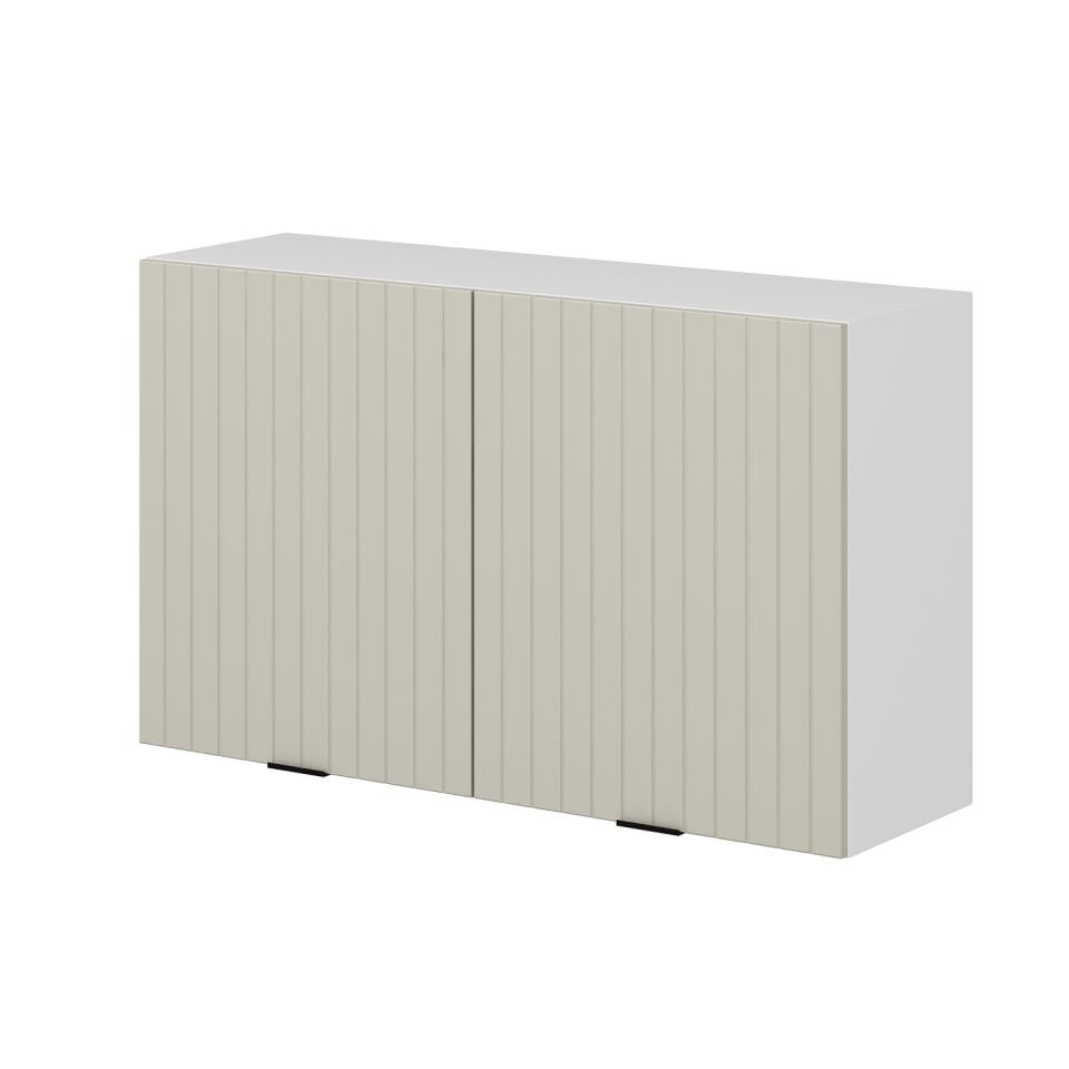 Alvinka Mutfak Modül Mbr_B Üst 2Dk1R 120-H72Cm Dolap Beyaz Kumtaşı Mdf