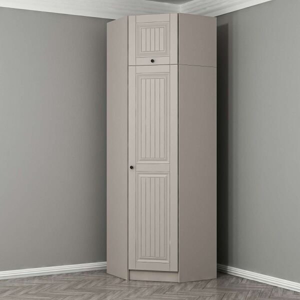 Kale 1 Kapaklı Köşe Dolap + Yüklük Kumtaşı Mebran İlkbahar