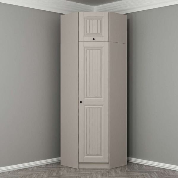 Kale 1 Kapaklı Köşe Dolap + Yüklük Kumtaşı Mebran İlkbahar