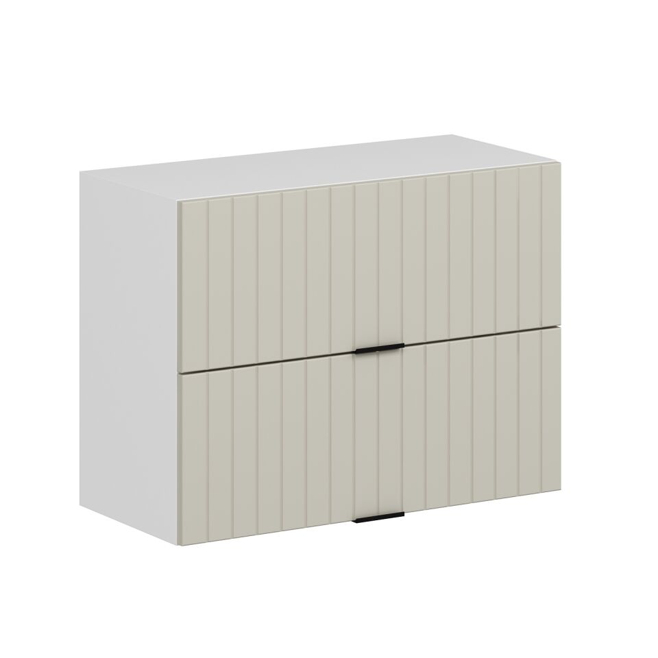 Alvinka Mutfak Modül Mbr_B Üst 2Yk1R 80-H60Cm Dolap Beyaz Kumtaşı Mdf