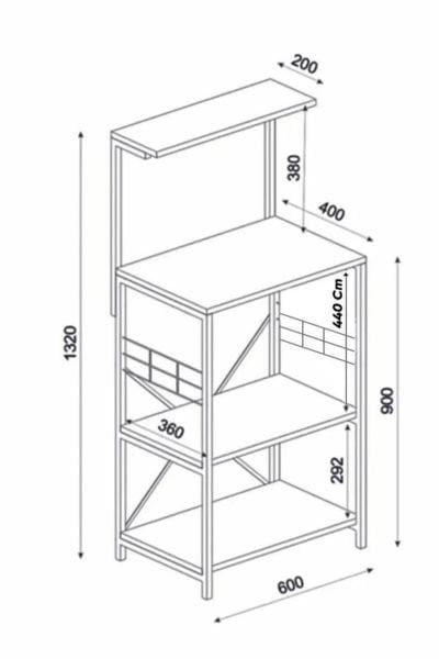 Cera Mutfak Bangosu - Atlantik Çam