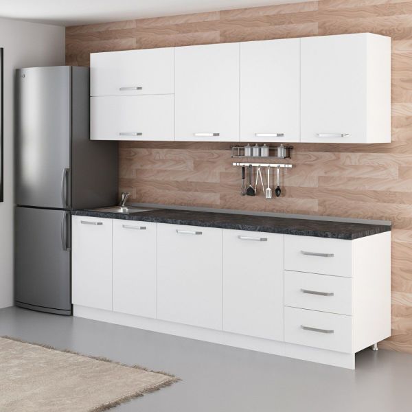 Minar 250 Cm Mutfak Dolabı Beyaz 250-B1