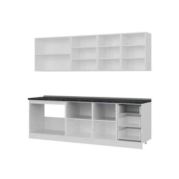 Minar 250 Cm Mutfak Dolabı Beyaz 250-B1