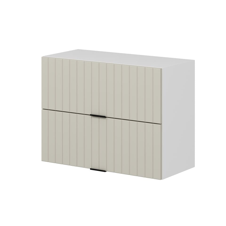 Alvinka Mutfak Modül Mbr_B Üst 2Yk1R 80-H60Cm Dolap Beyaz Kumtaşı Mdf