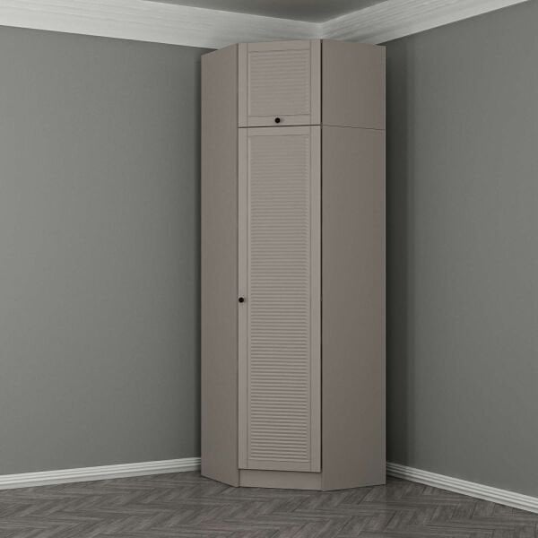 Kale 1 Kapaklı Köşe Dolap Kumtaşı Mebran Panjur + Yüklük