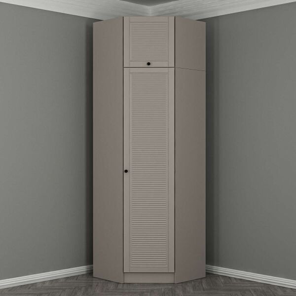 Kale 1 Kapaklı Köşe Dolap Kumtaşı Mebran Panjur + Yüklük