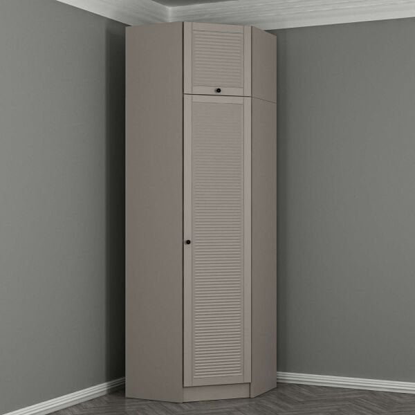 Kale 1 Kapaklı Köşe Dolap Kumtaşı Mebran Panjur + Yüklük