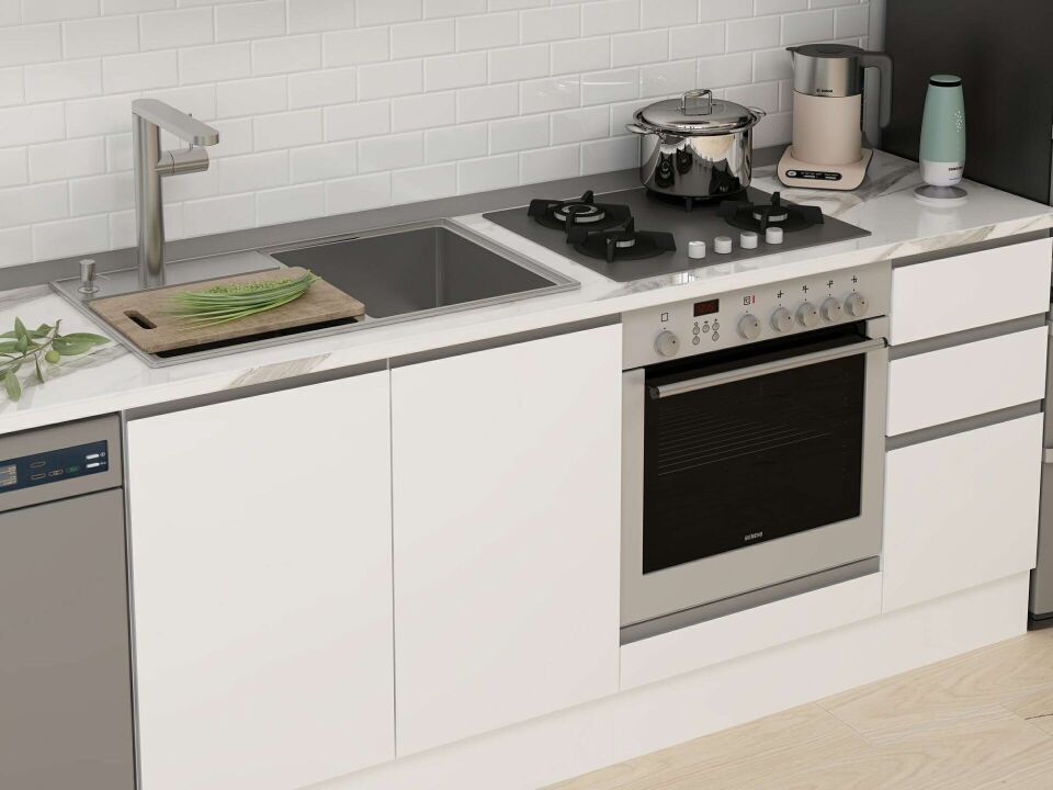 Alvinka 290X210 Cm High Gloss Mutfak Dolabı M-E90S40S40-2