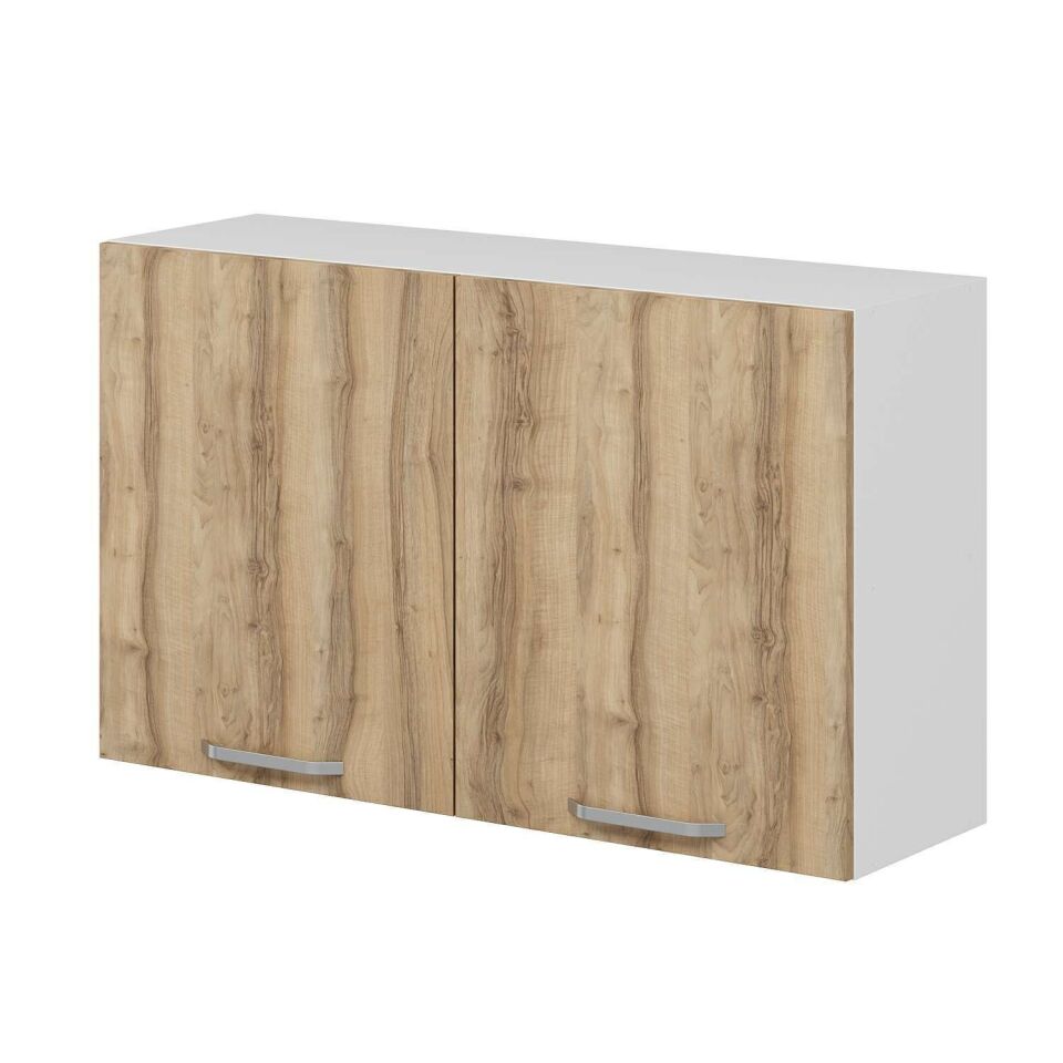 Alvinka Mutfak Modül Duz Üst 2Dk1R 120-H72Cm Dolap Beyaz Dore Mdf