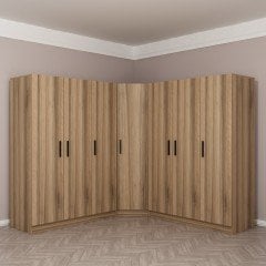 Minar Kale 7 Kapaklı 4 Ç Köşe Dolap Dore