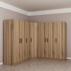 Minar Kale 7 Kapaklı 4 Ç Köşe Dolap Dore