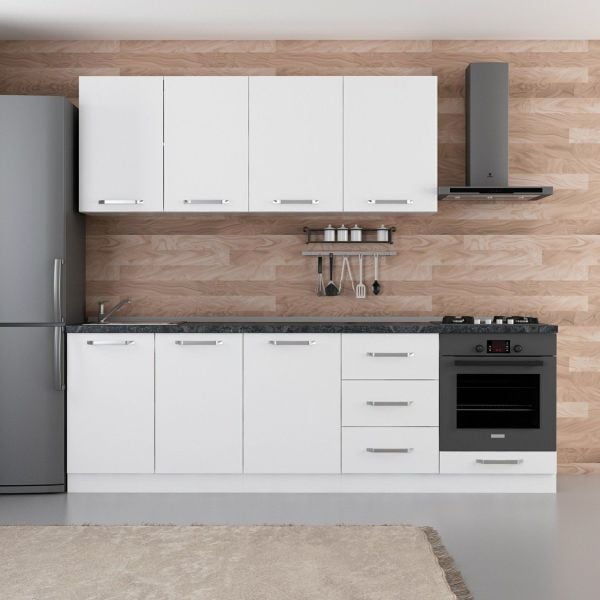 Minar 250 Cm Mutfak Dolabı Beyaz 250-B3