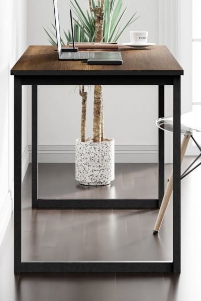 Ceramical Çalışma Masası 120 - Barok Ceviz