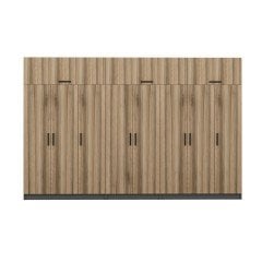 Minar Kale 8 Kapaklı 4 Çekmeceli Dolap Ve Yüklük Antrasit Dore