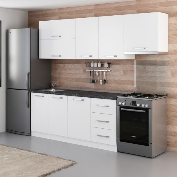 Minar 250 Cm Mutfak Dolabı Beyaz 250-B7