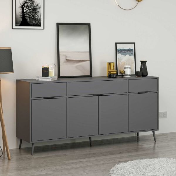 Elina Ayaklı Konsol - Antrasit/Antrasit