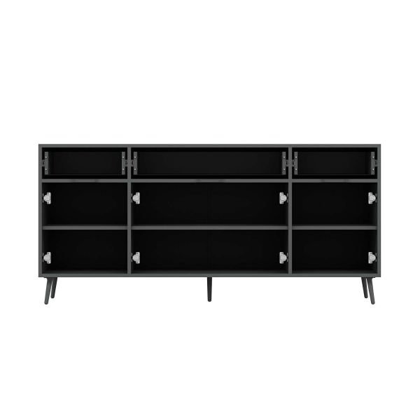 Elina Ayaklı Konsol - Antrasit/Antrasit