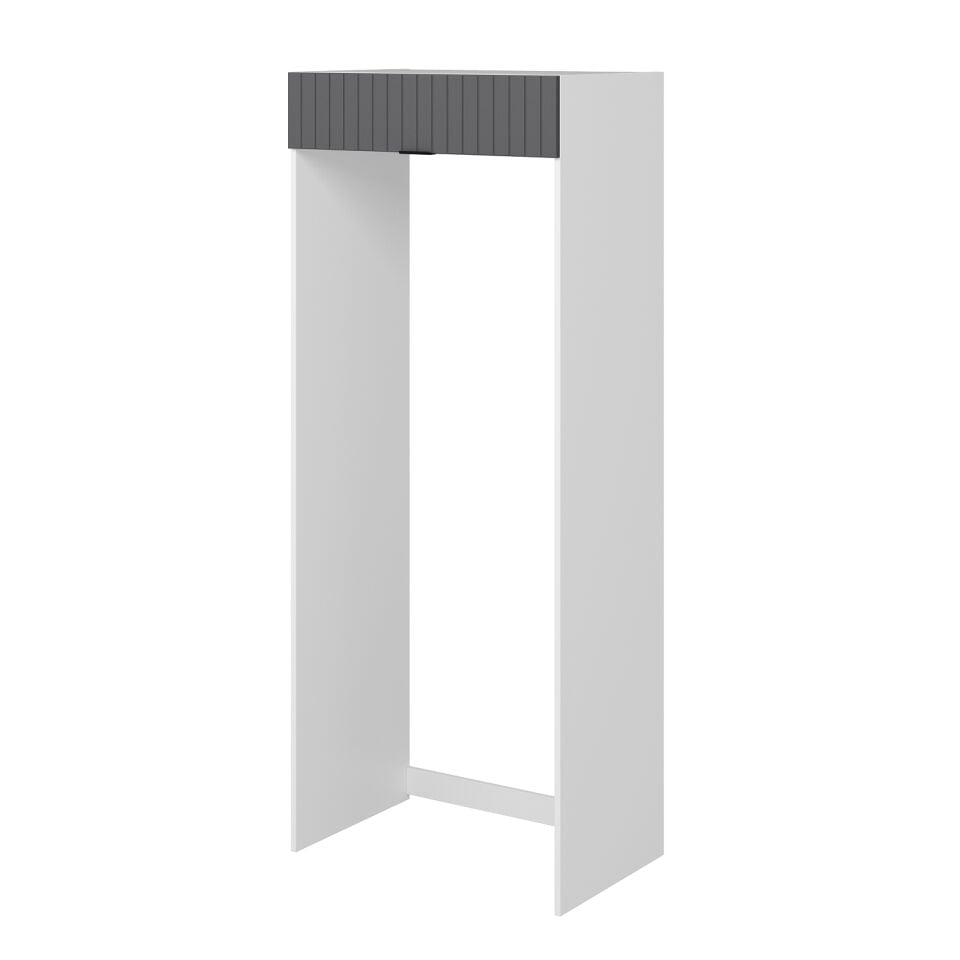 Alvinka Mutfak Modül Mbr_B 90-H222Cm Buz Dolabı Beyaz Antrasit