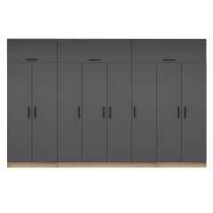 Minar Kale 8 Kapaklı 2 Ç Dolap Ve Yüklük Dore Antrasit