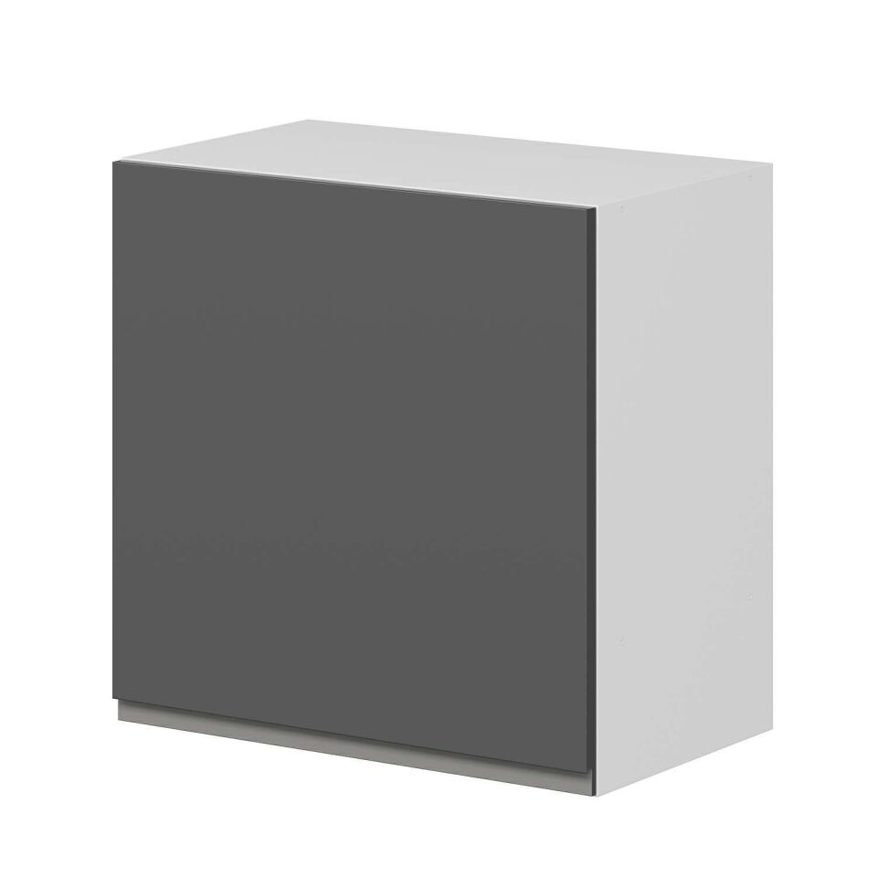 Alvinka Mutfak Modül Hg_J Üst 1Dk 60-60-H72Cm Asp Dolap Beyaz Antrasit