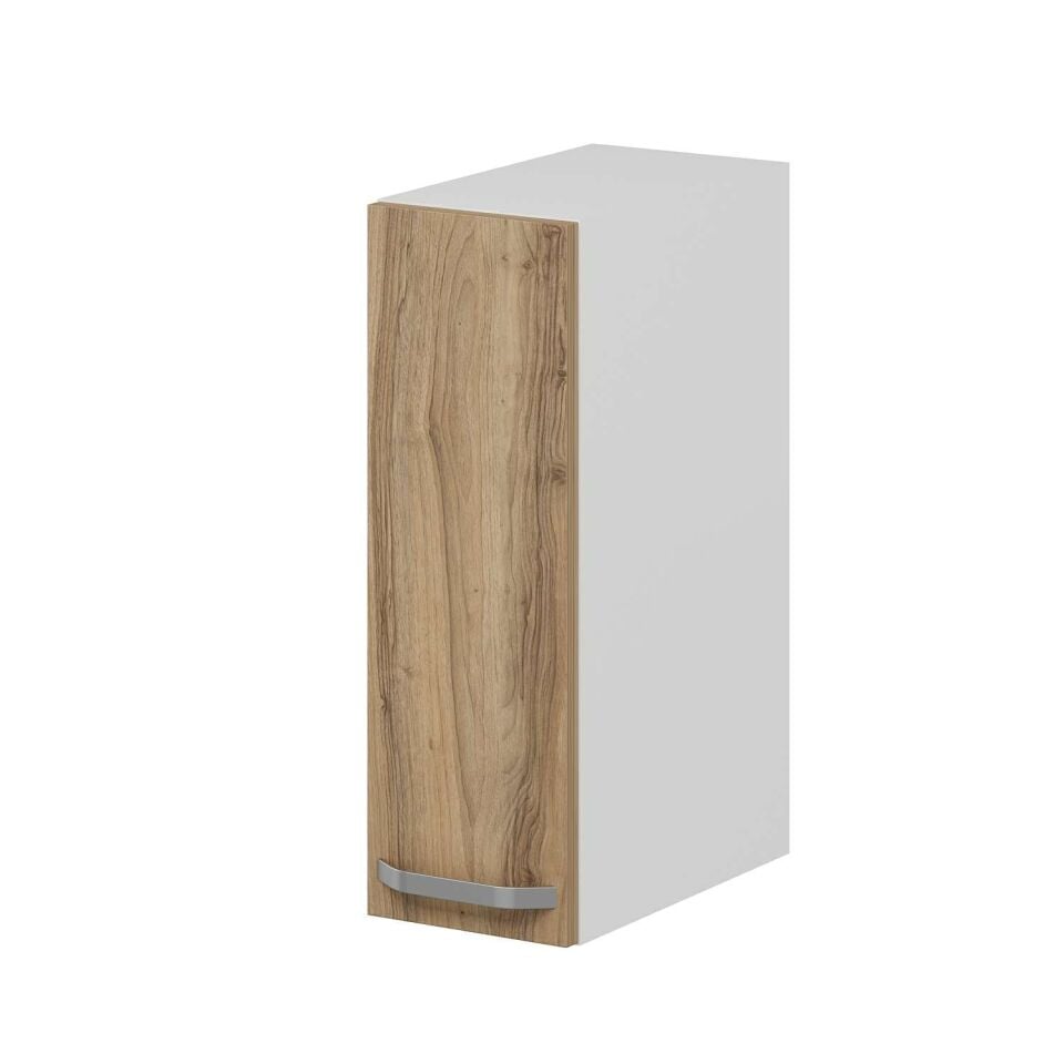 Alvinka Mutfak Modül Üst 1Dk1R 20-H60Cm Duz  Beyaz Dore Mdf Gövde