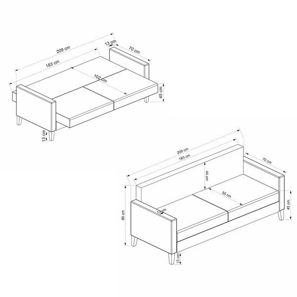 Zaden Üçlü Koltuk