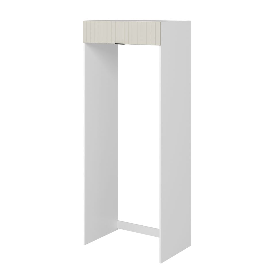 Alvinka Mutfak Modül Mbr_B 90-H222Cm Buz Dolabı Beyaz Kumtaşı