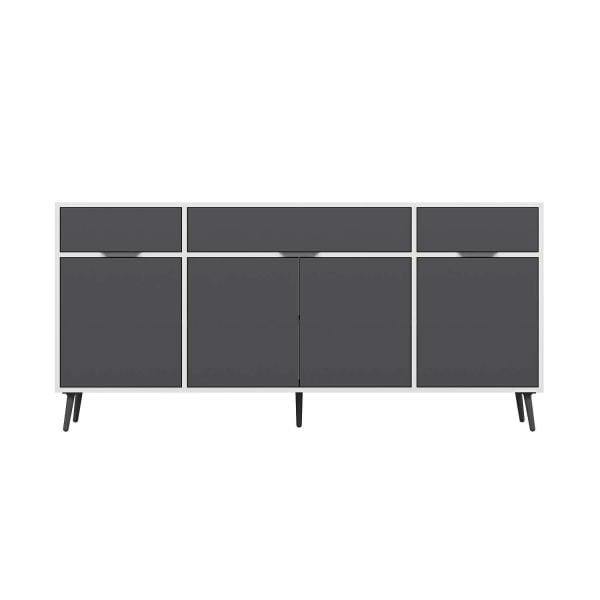 Elina Ayaklı Konsol - Beyaz/Antrasit