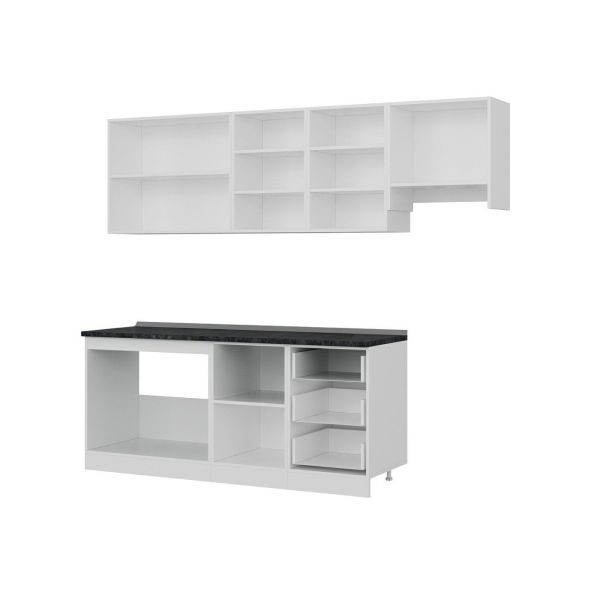 Minar 250 Cm Mutfak Dolabı Beyaz Antrasit 250-A4